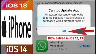 cannot update app purchased with different apple id all iOS [upl. by Enomal]