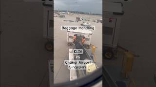 Baggage handling in Airport  KLIA vs Singapore Changi Airport [upl. by Lorrac92]