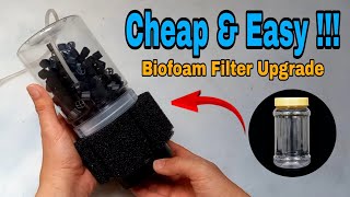 Aerator biofoam filter modified  Aquarium filter DIY [upl. by Teresa]