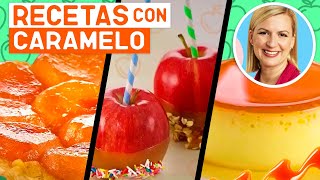 TORTA de MANZANA invertida con caramelo 🍎  Receta fácil [upl. by Ogawa]