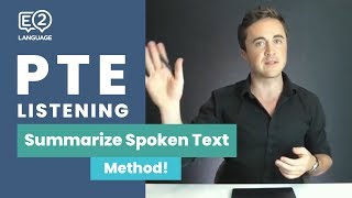 PTE Listening Summarize Spoken Text  METHOD with Jay [upl. by Isoais]