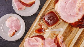 5Ingredient Smoked Ham Glazed with Maple Syrup [upl. by Mychael]