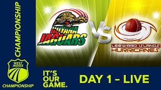 Guyana v Leewards  Day 1  West Indies Championship  Thursday 17th January 2019 [upl. by Karolina]