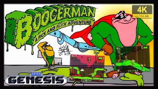 Boogerman A Pick and Flick Adventure  4K60ᶠᵖˢ  Longplay SEGA Genesis [upl. by Alyce246]