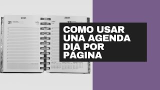 Como usar una agenda día por página [upl. by Goer]