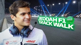 JEDDAH F1 TRACK WALK com PIETRO FITTIPALDI [upl. by Krahling]