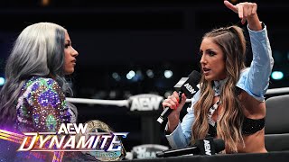 CEO vs DMD  Mercedes Moné and Britt Baker Sign the Contract for All In London 82124 AEW Dynamite [upl. by Laundes942]