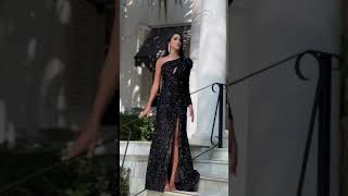 Jovani Black Prom Dress 2024 [upl. by Eniamrahs]