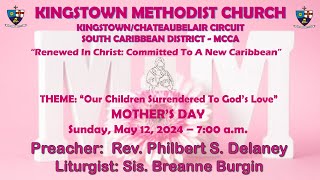 Kingstown Methodist Church Sunday Morning Worship Service May 12 2024 at 700 AM [upl. by Walford26]