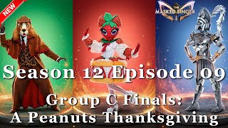 The Masked Singer Season 12 Episode 9  Group C A Peanuts Thanksgiving Nov 28 2024 Full episodes [upl. by Yartnod539]