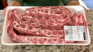 Costco Pork Side Ribs  Costco2024  Pork Side Ribs  Costco Meat Recipes  ASMR cooking [upl. by Nottage]