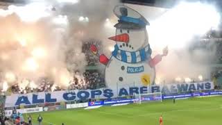 Tifo Teddy Boys 95 Legia Varsovia vs Piast Gliwice  Ekstraklasa [upl. by Wendelina895]