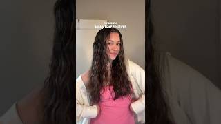 5 MIN wavy hair routine 🫧 [upl. by Stacie]