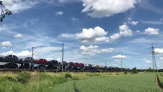 Güterzug mit Captrain 193 8935 und beladenen GefcoAutowagen [upl. by Hartman332]