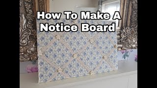 How To Make A Notice Board  DIY  Vintage Themed  Gift  Craft Fair Idea [upl. by Anilegnave]