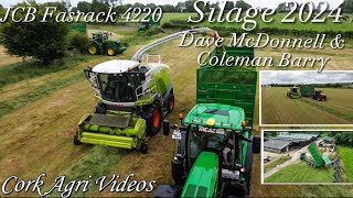 Silage 2024  Dave McDonnell amp Coleman Barry  Class Jaguar 880 JCB Fastrack 4220 JCB 435S [upl. by Acinoda]