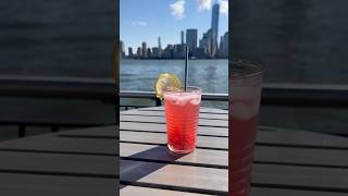 Raspberry cosmopolitan recipe with NYC skyline Scenic cooking with Parth shorts [upl. by Taffy]