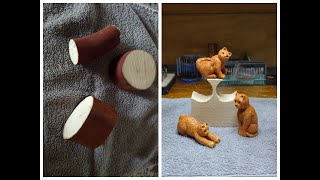 Madrone wood carved unique cats [upl. by Philina]