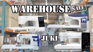 Moores Warehouse Sale  Juki Machines [upl. by Eenehs]