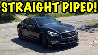 We Straight Piped a 2015 Infiniti Q70 37L V6 [upl. by Wilmer]