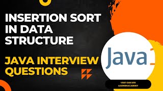 Insertion sort in DSA Data structure algorithmInsertion sort in java and python [upl. by Kacerek768]