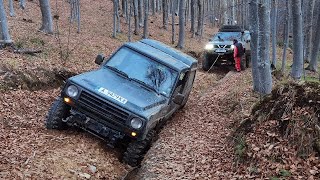 Jeep Toyota LandRover Nissan Mitsubishi Bertone Off Road Trip in Beautiful Forest [upl. by Akiram204]