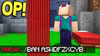 ADMIN BANS ASWDFZXC IN MINECRAFT [upl. by Arakaj]