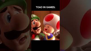 Toad in games vs in the movie shorts mariomovie TOAD MARIO MOVIE EDIT [upl. by Essila663]