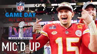 NFL Super Bowl LVIII Micd Up quotI want back to back to backquot  Game Day All Access [upl. by Lorin]