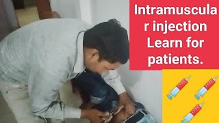 Intramuscular Injection kaise lagayell मांस में इंजेक्शन किस प्रकार लगाया जाता है। [upl. by Trik]