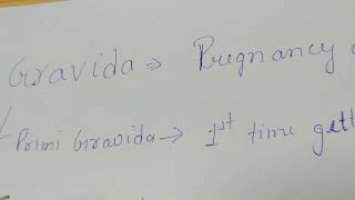 Gravida and its score PrimiMultiNulli GravidaTerms of OBG Vivekanand Health Nursing [upl. by Helbonnah616]