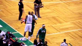 Celtics vs Bulls 12310 Kevin Garnetts Pre Game Ritual amp Opening Possession [upl. by Decker]