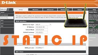 Setting Static IP on DLink Wifi router  NETVN [upl. by Laehcim]