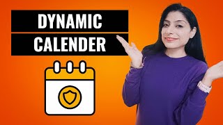 Boost Productivity With A Dynamic Calendar In Excel 📅 excel dynamicalendar [upl. by Eireva]