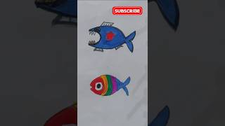 Fish Colouring drawing beginners coloringforbegginers [upl. by Roderick885]