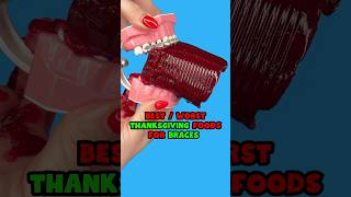 6 BEST and WORST Thanksgiving DINNER foods for braces 👀 braces dinner asmrfood [upl. by Ayr942]