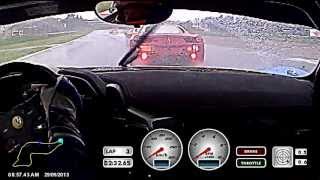 Onboard Sergey Chukanov Ferrari 458 Challenge  Imola Heavy Rain first laps of race [upl. by Fleeman]