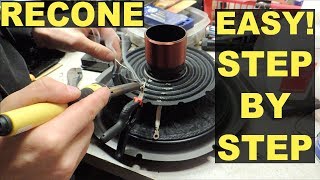 How to Recone A Subwoofer Easy  Step By Step  Sundown SA12 [upl. by Weitman508]