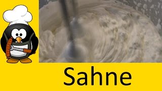 Sahne selber machen  Schlagsahne steif schlagen [upl. by Saxe]