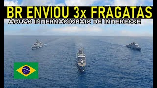 O envio de 3xFRAGATAS pelo BRASIL em Zona Internacional de interesse ESTRATÉGICO [upl. by Nonnarb]