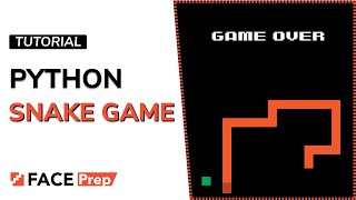 Snake Game in Python  Python Game Programming [upl. by Mcnelly]