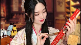 ASMR Ancient Chinese Library Roleplay [upl. by Lleinnad175]