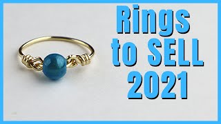 Easy DIY Rings to Make and Sell  Beginner Wire Jewelry Making Tutorial [upl. by Nylkoorb416]