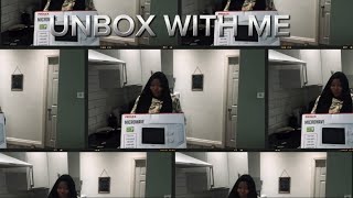 UNBOX WITH ME  UNBOXING MY NEW PROLEX MICROWAVE [upl. by Oxford845]