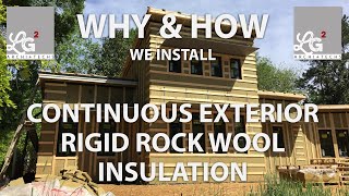 Why and How We Install Continuous Exterior Rock Wool Insulation [upl. by Artap]