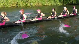 Downing W1 Division 1 Friday Cambridge May Bumps 2023 slow motion [upl. by Htirehc368]