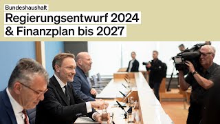 Regierungsentwurf des Bundeshaushalts 2024 vorgestellt [upl. by Arnulfo]