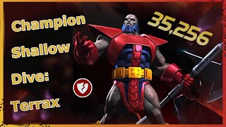 Terrax  Champion Shallow Dive mcoc [upl. by Etyam]