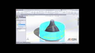 Tip 1 minuto SolidWorks  Proyecto texto sobre superficie curva [upl. by Adekan]