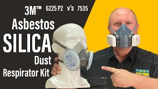 Respirator Comparison 3M™ 6225 P2 Dust amp Particle vs 3M™ 7535 P2P3 Asbestos Silica amp Dust Kit [upl. by Iah739]